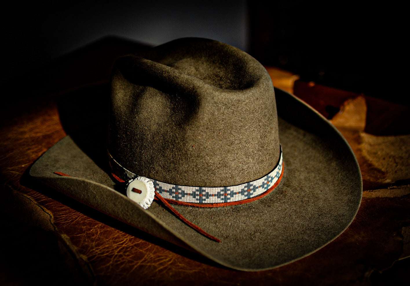 Made to Order - Hat Band - “Quilted Crosses”