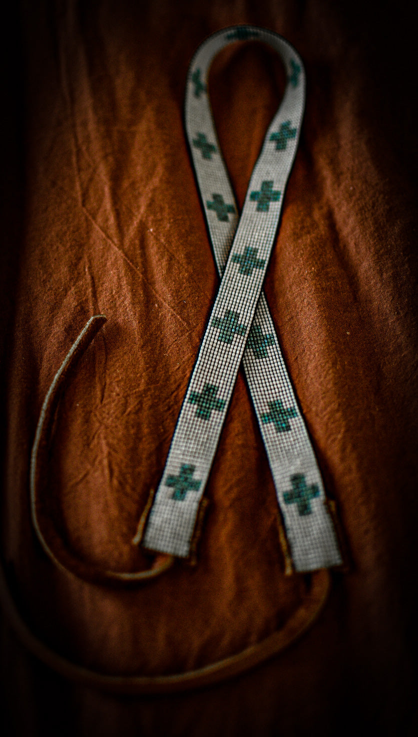 Hat Band — “Turquoise Crosses”