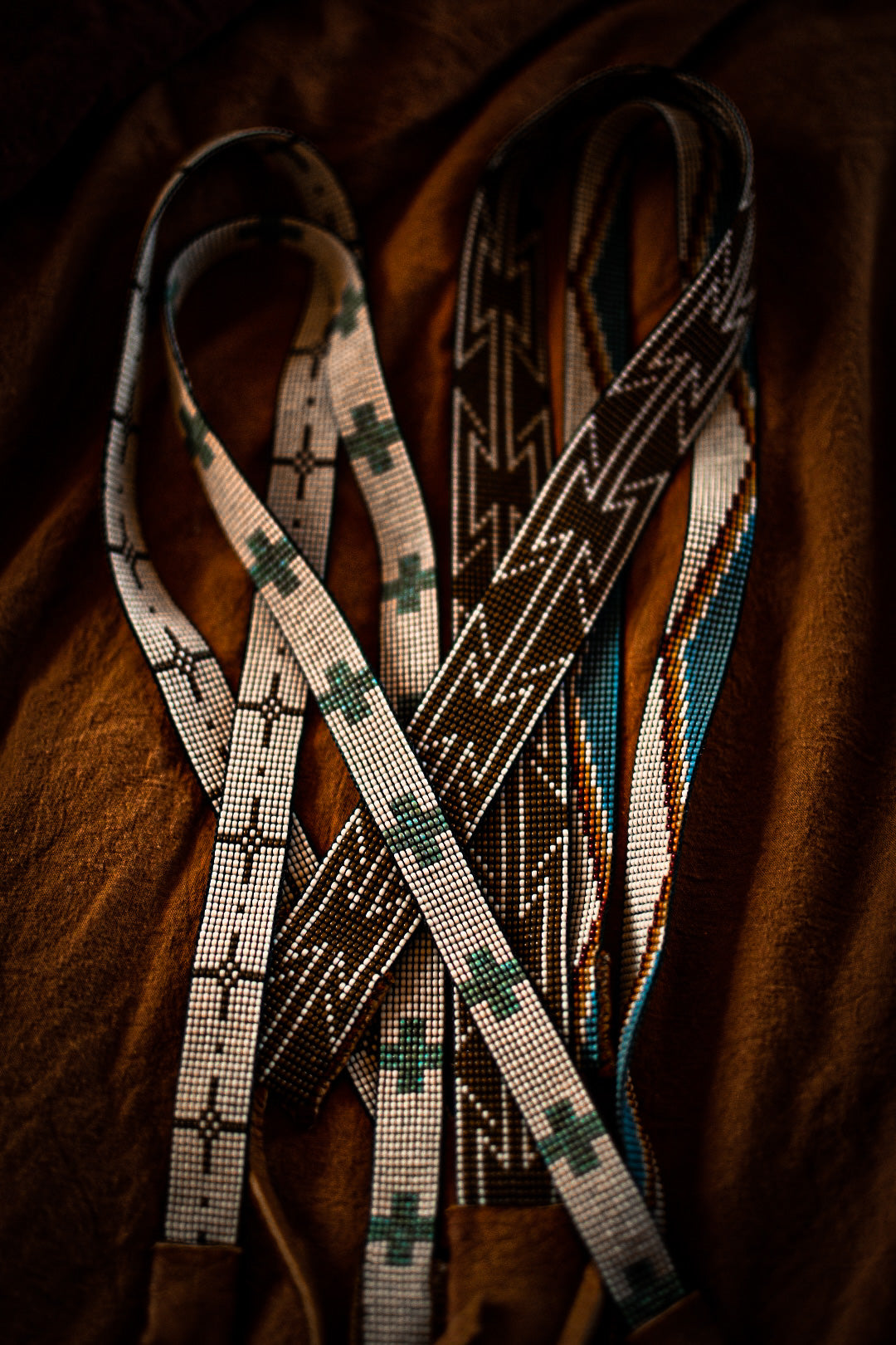 Hat Band — Made to Order — “Turquoise Crosses”