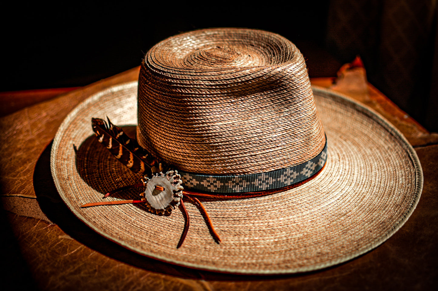 Made to Order - Hat Band - “Quilted Crosses”