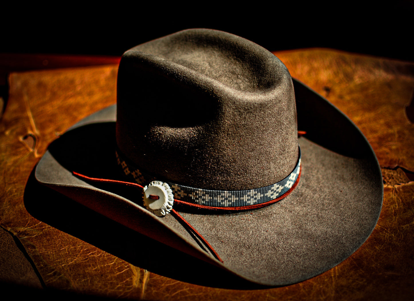 Made to Order - Hat Band - “Quilted Crosses”