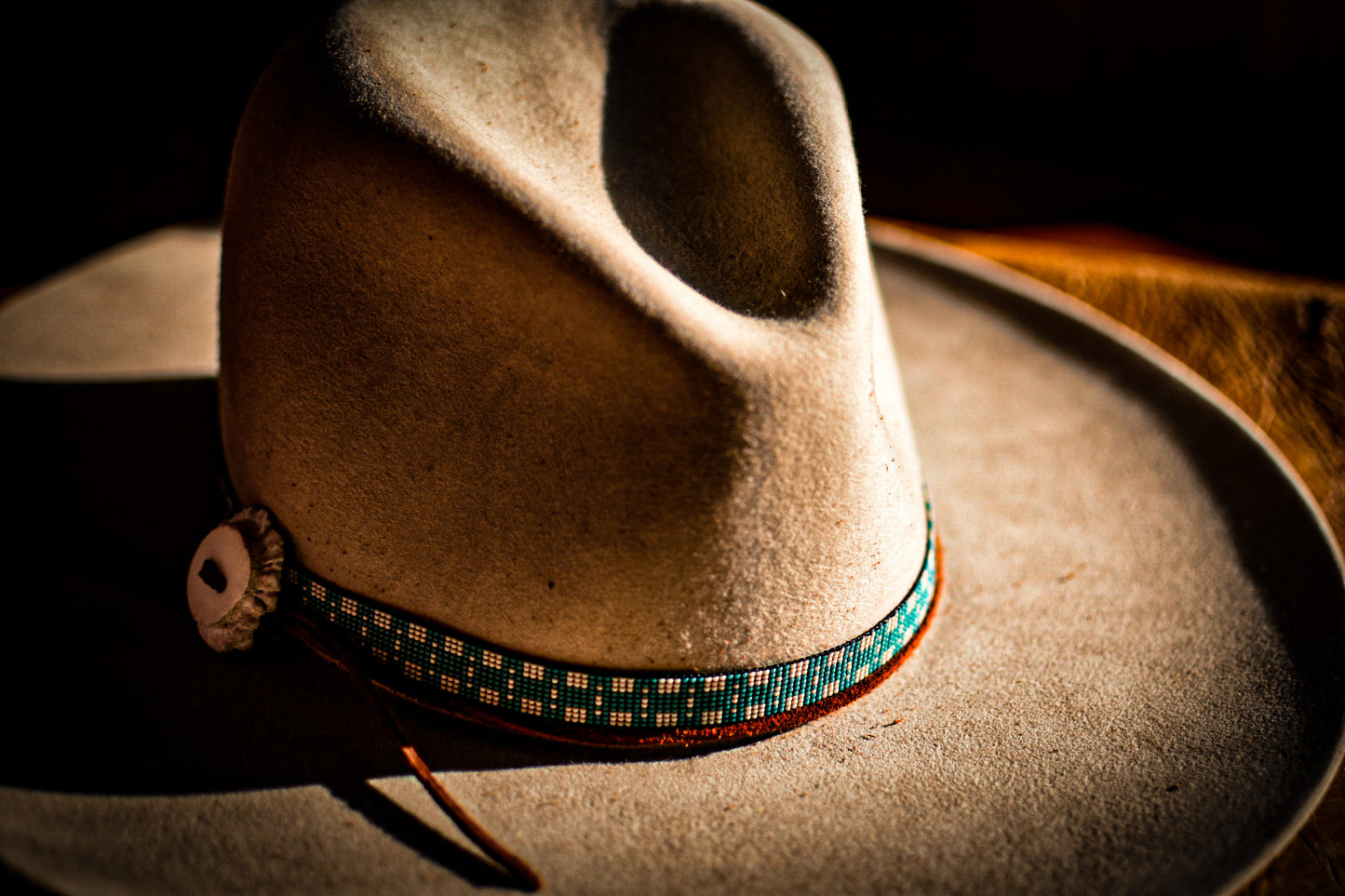 Hat Band — Made to Order— “Mountain Bluebird”