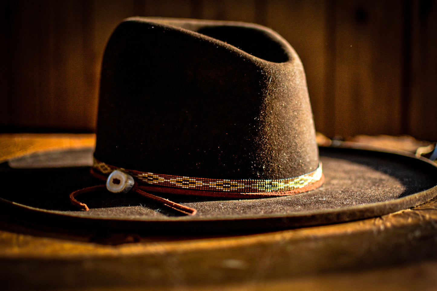 Hat Band — “Buck Creek” in brown