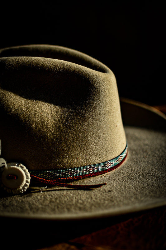 Hat Band — “Buck Creek” in light blue