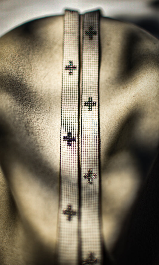 Hat Band — “Silver Crosses”