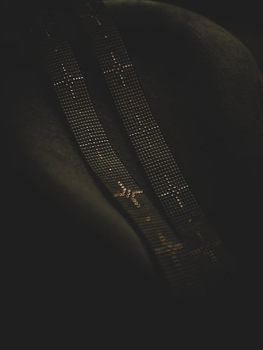 Hat Band — Made to Order — “Polaris” in white