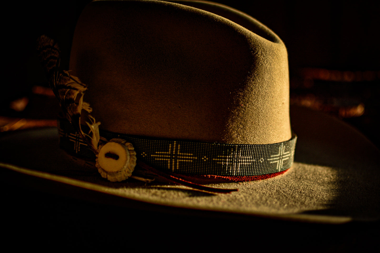 Hat Band — “Ponderosa” in steel