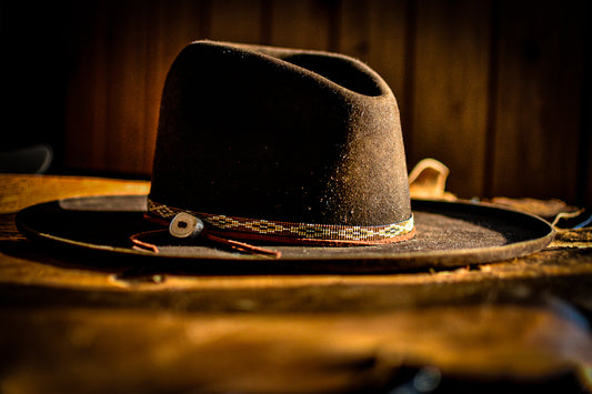 Hat Band — “Buck Creek” in brown