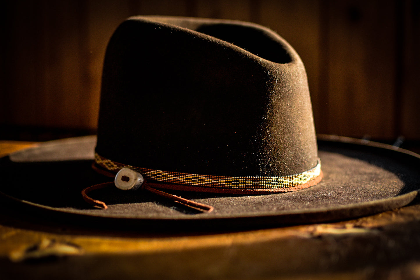 Hat Band — “Buck Creek” in brown