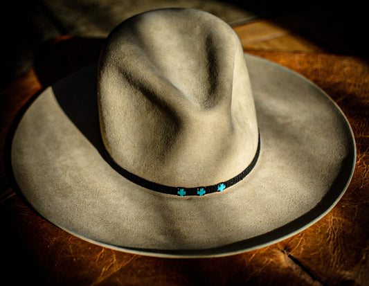 Hat Band — “Side Tie Cross”