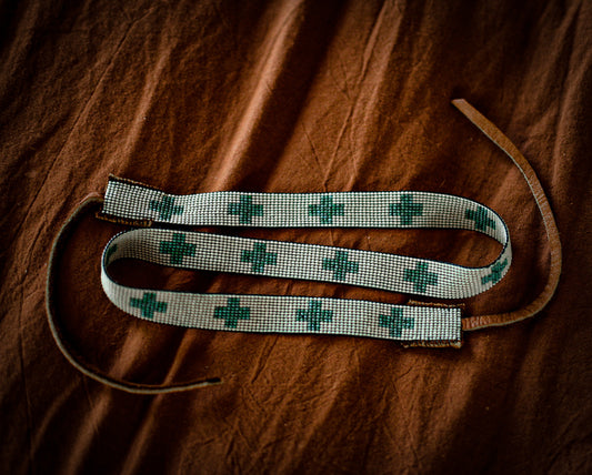 Hat Band — “Turquoise Crosses”