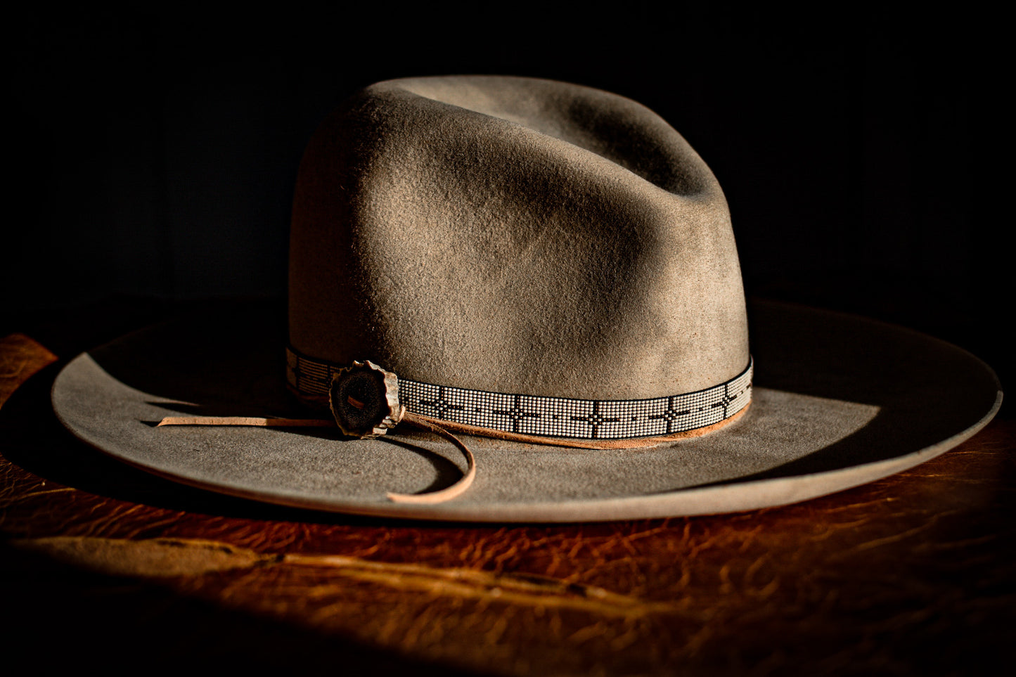Hat Band — Made to Order — “Polaris” in white