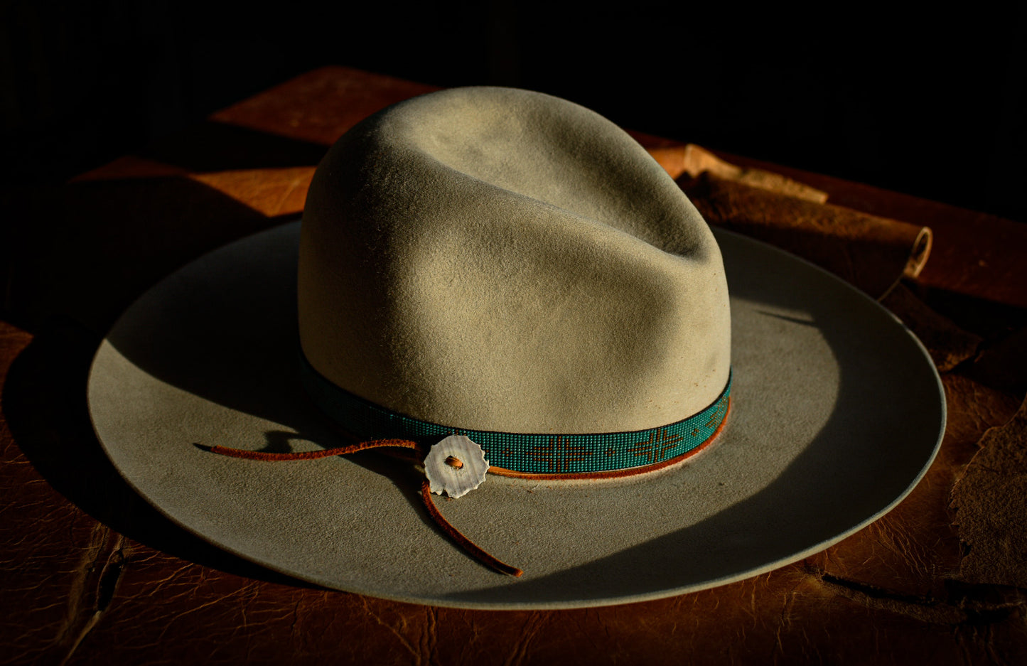 Hat Band — “Larch” in Turquoise