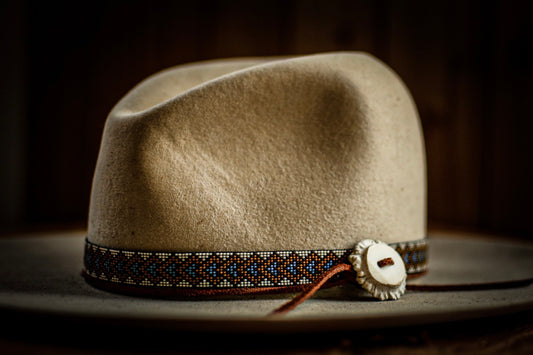 Hat Band — Made to Order — “Stacked Diamonds”
