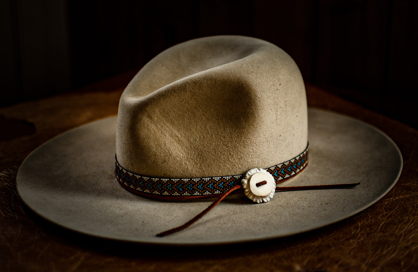 Hat Band — Made to Order — “Stacked Diamonds”