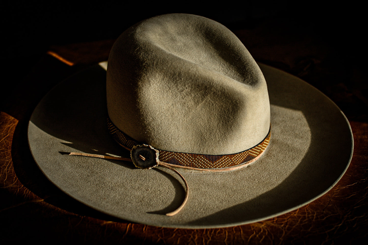 Hat Band — “Hawk” in Bronze