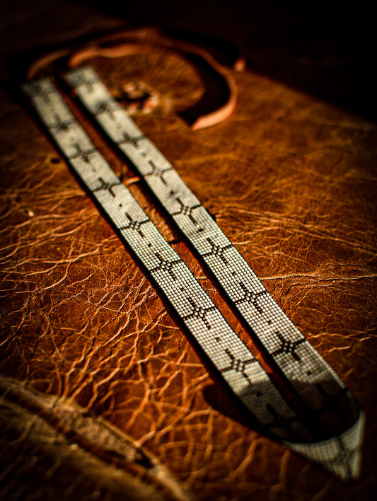 Hat Band — Made to Order — “Polaris” in white