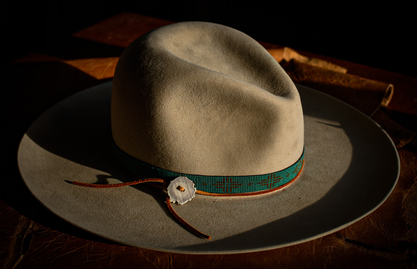 Hat Band — Made to Order — Larch” in Turquoise