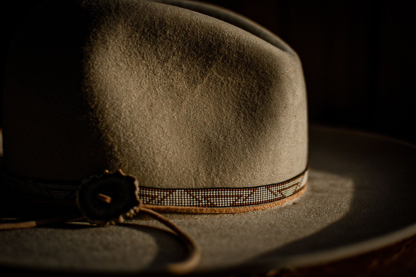 Hat Band — “Colt” in cream - Narrow
